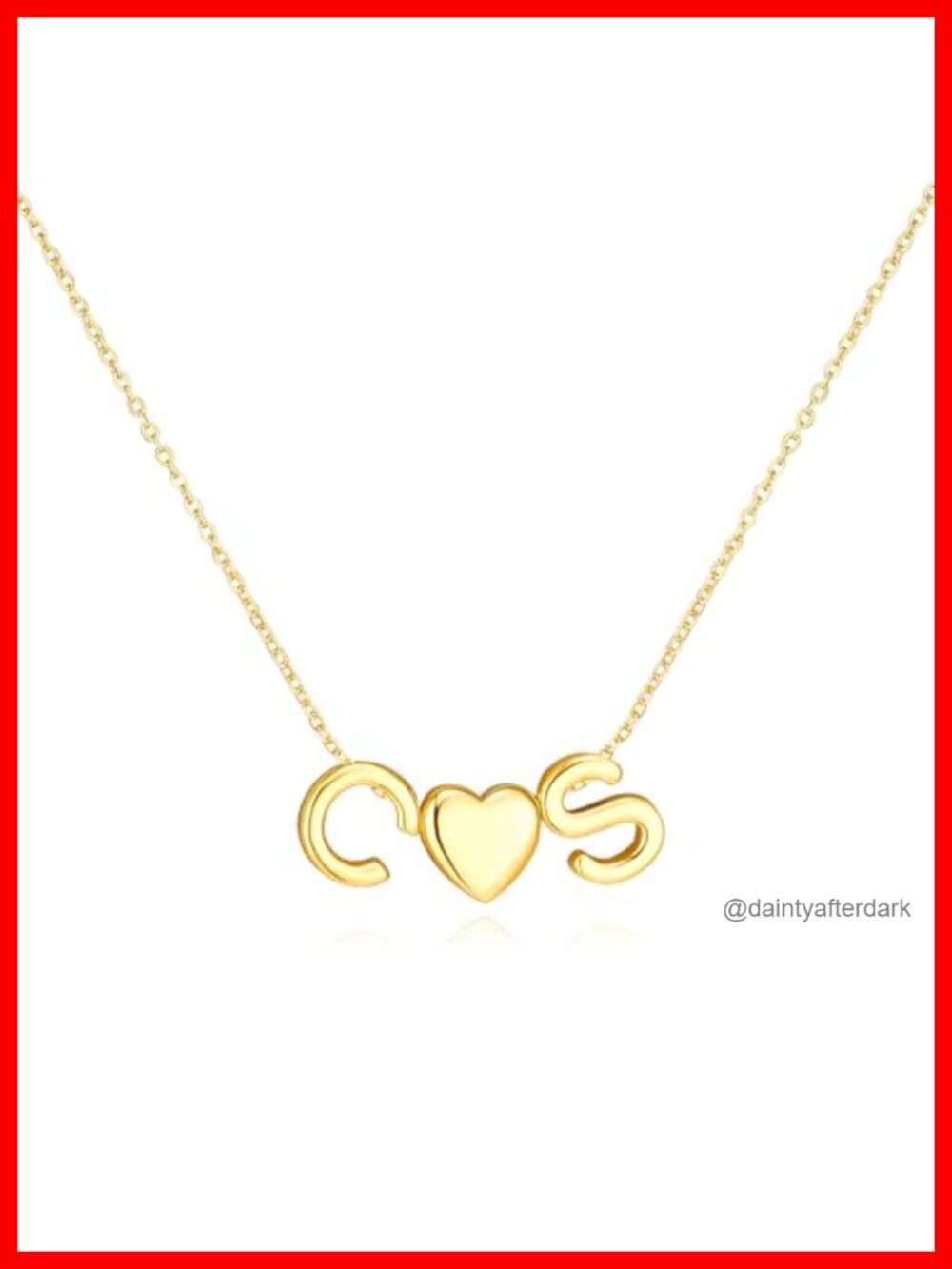 Initial Necklace 14k Gold Plated Layered Bubble Letter Pendant